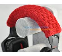 Coussin de bande de sauna en laine pure tissée à la main,casque de téléphone,FOCAL Spirit,FOCAL Utopia,FOCAL Elear - Type Chinese Red