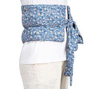 Coussin de blé à nouer, pour la détente et le bien-être, pour se réchauffer au four ou au micro-ondes, remplissant environ 900gr de grains de blé, 65 x 23cm (Bleu)