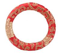 Coussin de bol à anneaux, support de rondelle de tasse en cristal cousu à la main réduisant le bruit pour les bols à musique, les bols en cristal et les bols sonores