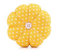 Coussin de Broches de Tissu de Citrouille Créatif avec Bande de Poignet élastique Réglable pour la Couture et le Support à l'aiguille - Conception de Citrouille Double Face Artisanale pour un Accès