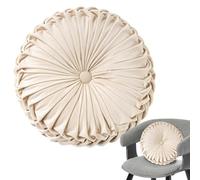 Coussin de Bureau Rond - Coussin Tatami pour Chaise de Bureau | Coussin de Chaise de Bureau en Velours plissé Rond canapé Sol