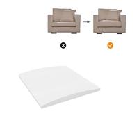 Coussin de canapé carré de 40/50/60 cm, pour siège affaissé, drap en mousse haute densité blanc (1,60 x 60 cm)
