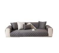 Coussin de canapé d'hiver en peluche confortable, doux, respirant, anti-poussière (gris, 70 x 180 cm) pour chaleur et confort