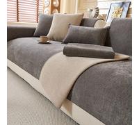 Coussin de canapé en Chenille imperméable, couleur unie, universel, Simple, moderne, antidérapant, quatre saisons, nouvelle collection 2024 Camel