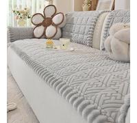 Coussin de canapé en polaire épaisse de style français avec housse antidérapante monobloc 2, 3 et 4 places, housses de protection de meubles pour salon B, 70 x 210 cm