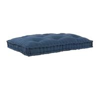 Coussin de canapé sur palette vidaXL en tissu bleu