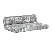 Coussin de canapé Palette Gris Tissu Patchwork,Décorations,Coussins de chaises & canapés-287718