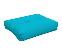 vidaXL Coussin de Palette, Coussin de Siège de Salon, Coussin de Canapé de Jardin, Coussin de Chaise Extérieur, Turquoise 50x40x12 cm Tissu