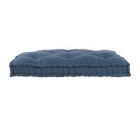 Coussin de canapé sur palette vidaXL en tissu bleu