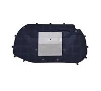 Coussin de capot moteur voiture pour VW pour Scirocco MK3 2009 ~ 2017, tapis sonore, isolation thermique, couverture en coton Moteur Coton Tapis d'isolation(2 piece of aluminum)