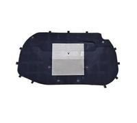 Coussin de capot moteur voiture pour VW pour Scirocco MK3 2009 ~ 2017, tapis sonore, isolation thermique, couverture en coton Moteur Coton Tapis d'isolation(2 piece of aluminum)