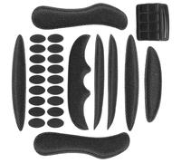 Coussin de Casque D'équitation Noir 1 Set Mousse Absorbante