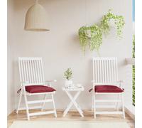 Coussin de chaise 2 pcs. Bordeaux 40x40x7 cm Tissu Oxford