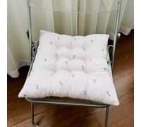 Coussin de Chaise 4 pièces. Ce Coussin de Chaise Ergonomique est recouvert de Coton PP indéformable et possède Deux Sangles à l'arrière pour éviter qu'il ne Glisse. Il Convient aux Bureaux,