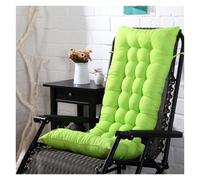 Coussin de chaise à bascule de luxe pour terrasse avec sangles de fixation, extra épais, dossier haut, pour banc à bascule, chaise longue, tapis d'assise doux (vert, 53 x 125 x 8 cm)