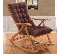 Coussin de chaise à bascule doux antidérapant matelassé, coussin décoratif épais pour chaises de cuisine, de bureau et de salle à manger, marron