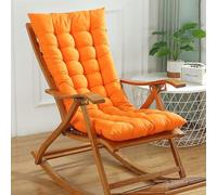 Coussin de chaise à bascule doux, antidérapant, matelassé, épais, coussin décoratif pour chaise de cuisine, bureau et salle à manger, orange