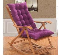 Coussin de chaise à bascule doux, coussin de siège matelassé antidérapant, coussin décoratif épais pour chaises de cuisine, de bureau et de salle à manger, violet