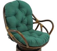 Coussin de Chaise a Bascule Pivotante, Intérieur Rocker Coussin Pivotant Pad de Remplacement pour Le Fauteuil Inclinable Extérieur/intérieur Rotin Pliant Chaise de Jardin(#B)