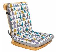 Coussin de chaise à dossier haut avec attaches - Coussin épais pour salle à manger, bureau, salle à manger, bureau, antidérapant et doux - Coussin confortable pour maison, salle à manger, cuisine,