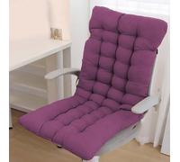 Coussin de chaise à dossier haut pour la relaxation - Coussin épais pour intérieur/extérieur - 160 x 55 cm - Violet - Confortable - Pour la maison, le bureau, le jardin