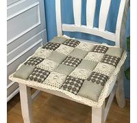 Coussin de chaise à imprimé floral de ferme avec attaches, coussin antidérapant en dentelle pour cuisine, salle à manger, 40,6 x 40,6 cm, coussin de siège confortable pour décoration d'intérieur