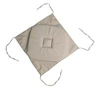 Coussin de chaise à rabats uni gris perle 40 cm x 40 cm