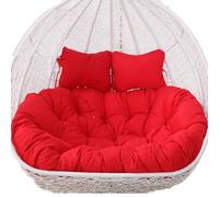 Coussin de chaise à œufs suspendu extérieur pour 2, coussin de balançoire de rechange de 150 x 109 cm, coussin de siège double hamac, coussin de chaise à bascule confortable (couleur : C)