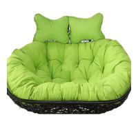 Coussin de chaise à œufs suspendus pour 2, remplacement de siège de balançoire d'extérieur de 50 x 43 po, oreiller double hamac, coussin de chaise à bascule confortable (couleur : B)