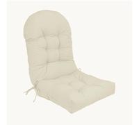 Coussin de Chaise Adirondack à Dos Haut, Coussin de Chaise à Bascule imperméable, Coussins de Patio pour Meubles d'extérieur,Beige