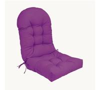 Coussin de Chaise Adirondack à Dos Haut, Coussin de Chaise à Bascule imperméable, Coussins de Patio pour Meubles d'extérieur,Violet
