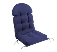 Coussin de Chaise Adirondack à Dos Haut, Coussin de Chaise à Bascule imperméable, Coussins de Patio pour Meubles d'extérieur,Navy Blue