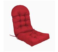 Coussin de Chaise Adirondack à Dos Haut, Coussin de Chaise à Bascule imperméable, Coussins de Patio pour Meubles d'extérieur,Rouge