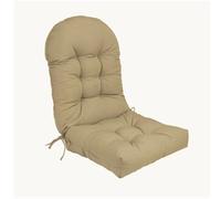 Coussin de Chaise Adirondack à Dos Haut, Coussin de Chaise à Bascule imperméable, Coussins de Patio pour Meubles d'extérieur,Kaki