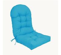 Coussin de Chaise Adirondack à Dos Haut, Coussin de Chaise à Bascule imperméable, Coussins de Patio pour Meubles d'extérieur,Bleu