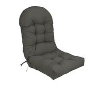 Coussin de Chaise Adirondack à Dos Haut, Coussin de Chaise à Bascule imperméable, Coussins de Patio pour Meubles d'extérieur,Dark Gray