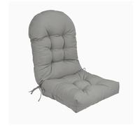 Coussin de Chaise Adirondack à Dos Haut, Coussin de Chaise à Bascule imperméable, Coussins de Patio pour Meubles d'extérieur,Light Gray