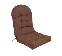 Coussin de Chaise Adirondack,Coussins imperméables résistants aux intempéries pour Chaise Adirondack Coussins de Patio à Dossier Haut avec Attaches réglables pour l'intérieur et l'extérieur,Marron