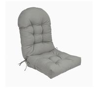 Coussin de chaise Adirondack,coussins imperméables résistants aux intempéries pour chaise Adirondack Coussins de patio à dossier haut avec attaches réglables pour l'intérieur et l'extérieur,Light gray