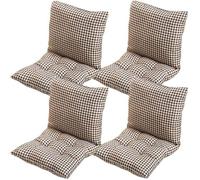 Coussin de Chaise avec Dossier, 40x40cm Coussin de Sige lot de 4 , Doux et Respirant pour Chaises de Cuisine dAssise de Jardin,P
