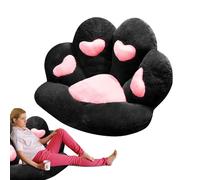 Coussin de chaise avec pattes d'ours - Coussin d'assise en peluche, coussin de chaise en fourrure - Coussin de chaise confortable - Distributeur d' triangulaire pour jardin, terrasse, piscine