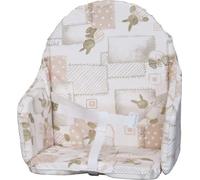 Coussin de chaise avec sangles - BAMBISOL - Plaque mousse centrale - Motif Lapin beige