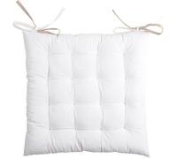 Coussin de chaise - Bicolore - Écru et lin - 40 x 40 cm - 100% coton - Intérieur