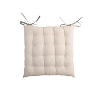 Coussin de chaise bicolore réversible en coton poudre et souris