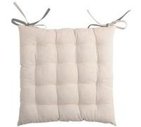 Coussin de chaise bicolore réversible en coton poudre et souris G