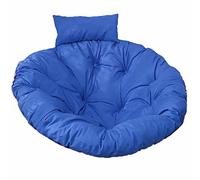 Coussin de chaise bleu marine - Épais et résistant aux taches - Remplacement pour chaises de jardin rondes et confortables