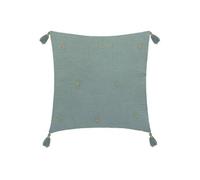 Atmosphera - Coussin de chaise brodé rectangulaire Starke - 40 x 40 cm - Céladon
