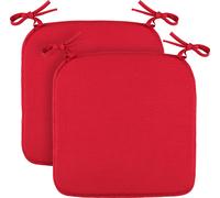 Coussin de chaise Canvas Bordeaux 38x38x2cm ( pack de 2 )