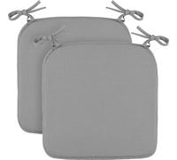 Coussin de chaise Canvas Gris 38x38x2cm ( pack de 2 )