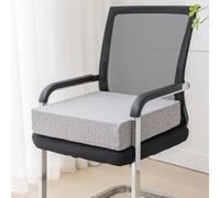 Coussin de chaise carré extra épais - 40/45/50 cm - Grand rehausseur de fauteuil, pour salle à manger et jardin - Lavable - Gris - 40 x 40 x 5 cm